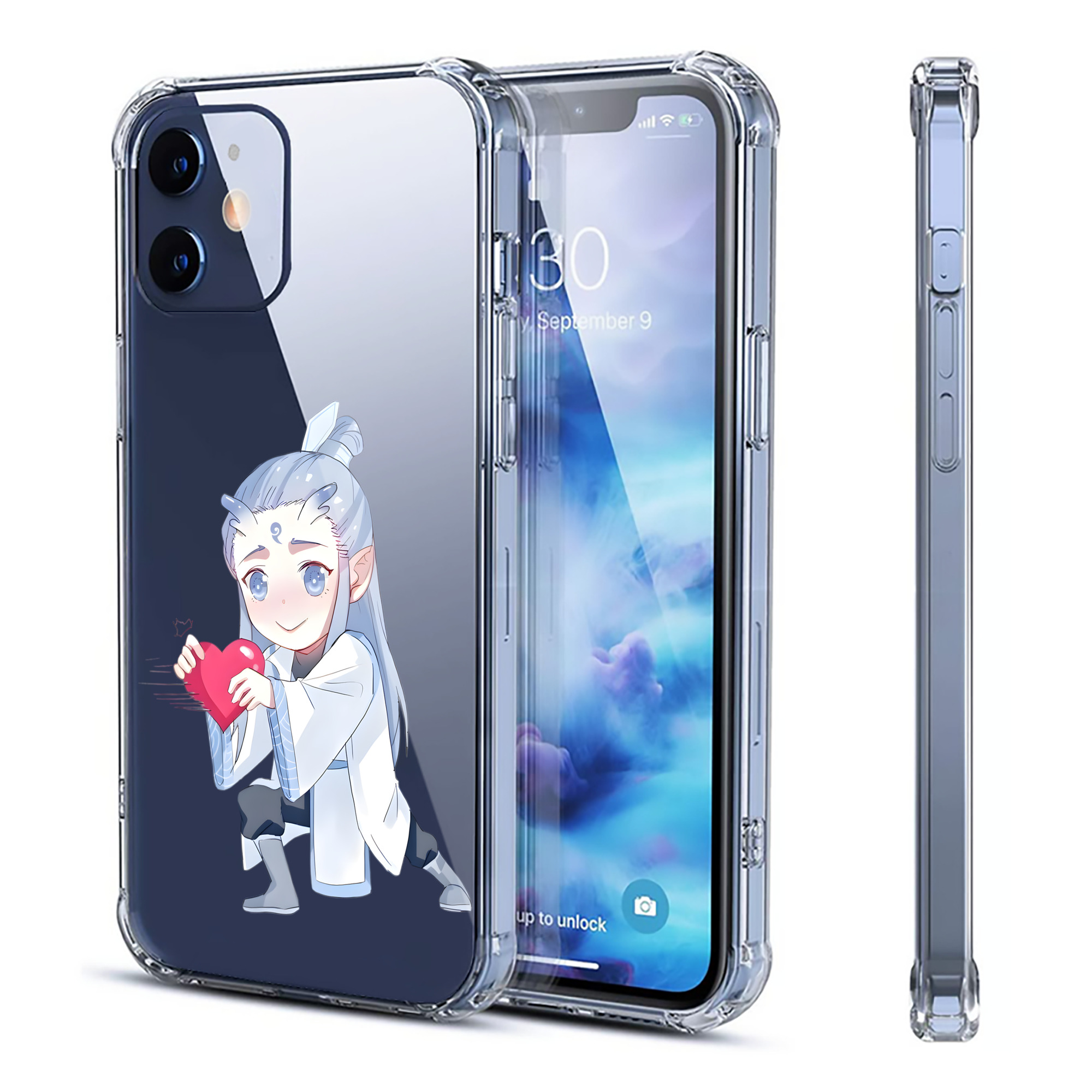 （画像用） Ne Zha 2 ナタ 魔童の大暴れ 【iPhone 12シリーズ対応】透明スマホケース（クリアソフトケース）